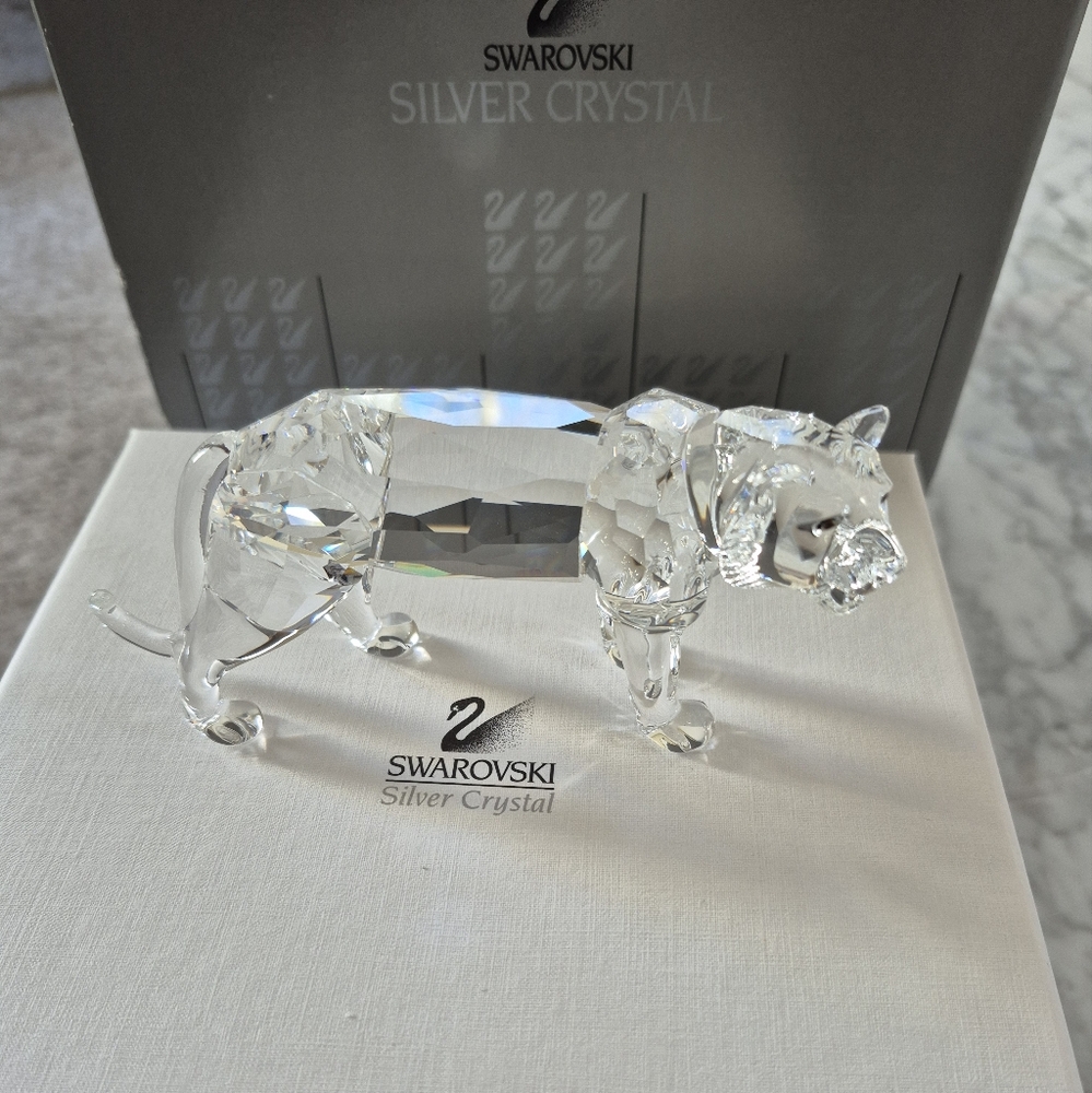Swarovski Crystal Tiger Figurine